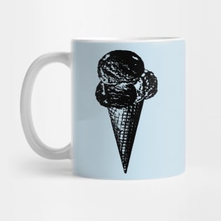 Black Candy Ice Cream Design Mug